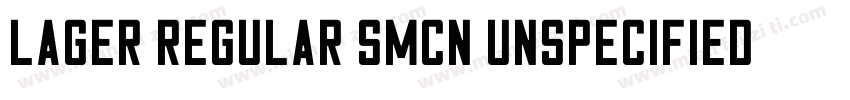Lager Regular SmCn Unspecified Regu字体转换